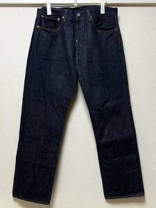 ワンウォッシュ 日本製 LEVI’S 501XX 50155-0055 W38(W37) L34 リジッド 濃紺 美品 中古 ジーンズ デニムパンツ Made In Japan 55501