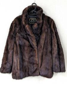 【5048】FUR CLLECTION sablen セーブル ファー 毛皮 コート ダウン アウター