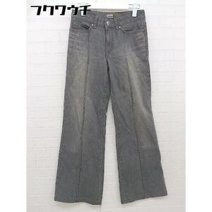 ◇ Venus jeans SOMETHING デニム フレアパンツ サイズ28×31 グレー レディース