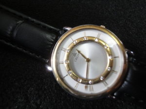【セイコー/クレドール】1８KＴ&SS ダイヤ お洒落な豪華な腕時計 中古品 全国一律送料870円