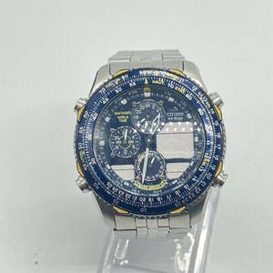 1円〜 4M CITIZEN BLUE ANGELES 腕時計 C300-Q00841 TA GN-4-S 8D0115クオーツ QUARTZ腕時計 動作未確認 ステンレス ブランド シチズン 