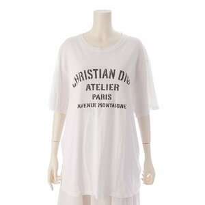 【ディオール】DIOR　21SS メンズ ATELIER アトリエ 半袖 ロゴ Tシャツ 043J615A0589 ホワイト XXL 【中古】【正規品保証】195777