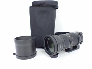 【良品】 SIGMA シグマ 150-600mm F5-6.3 DG ニコンFマウント 望遠ズームレンズ ポーチ付き △ 6DE36-1