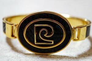 777 ピエールカルダン/Pierre Cardin バングル 腕輪 ヴィンテージ ブランド アクセサリー アンティーク ゴールドカラー ブレスレット