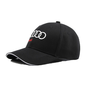 新品!アウディ 帽子 スポーツ コットンツイル刺繍ロゴ ゴルフ 野球帽 ブラック #1