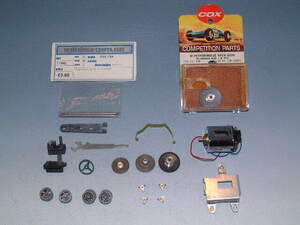 60年代 1/24 COX スロットカー中古パーツ、新品 COX TTX-250 モーター(マブチFT-36D)、Slot Car Parts