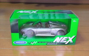 送料710円 ウェリー WELLY 1/24 ポルシェ 918 スパイダー シルバー WE24031S 新品未開封品 ①