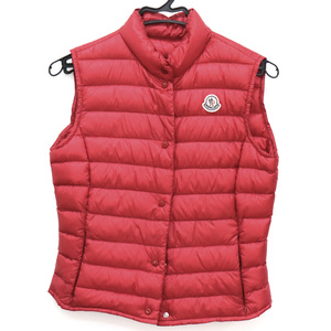 MONCLER モンクレール LIANE GILET ダウンベスト レッド SIZE 2 中古