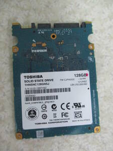 SSD　TOSHIBA　THNSNC128GNSJ 128GB S-ATA★動作品★ NO:FII-61