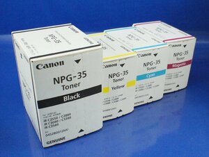 トナー未開封 ４個セット Canon NPG-35 Toner Black,Yellow,Cyan,Magenta 印刷 複合機 F070601