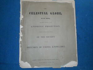 アンティーク、天文、天体、星座早見盤、銅版画、星図、1851年『有用知識普及協会ＳＤＵＫ星図帳』Star map, Planisphere, Celestial atlas