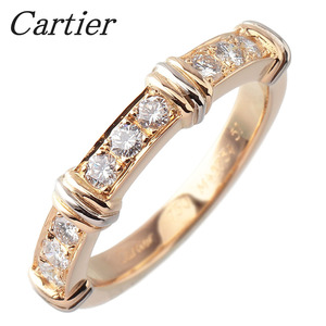 カルティエ ダイヤ リング コンテッサ ハーフエタニティ #51 750YG 新品仕上げ済 Cartier【15278】