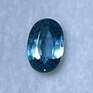 ティールカイヤナイト 0.60ct 5x4mm ルース 天然石 ケース付