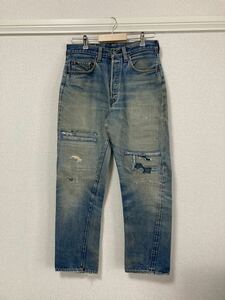 雰囲気○ 80s Levis リーバイス 501 赤耳 デニムパンツ ジーンズ 524 リペア ビンテージ ☆70s 60s 505 517 66前期 BIGE XX 大戦モデル 