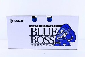 ●新品 KAMOI カモイ BLUEBOSSJAN24 マスキングテープ 24mm×18m 50巻入 塗装用 ブルー/青【10884986】