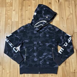 BAPE × NEIGHBORHOOD シャーク パーカー Mサイズ shark full zip hoodie ネイバーフッド エイプ ベイプ a bathing ape NBHD 迷彩