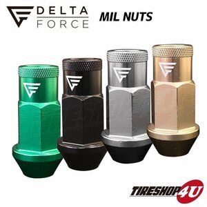 新品 DELTA FORCE MIL NUTS デルタフォース ミルナット M12XP1.5 19HEX 20個セット 選べる4カラー 軽量アルミナット 高強度 貫通タイプ