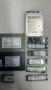 中古ジャンク品　　SSD10件セット　SSD128GB*3　SSD256GB*3　SSD1TB*2　SSD2TB*2　割れあり