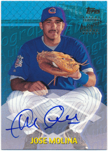 ☆ Jose Molina MLB 2000 Topps Signature Auto 直筆サイン オート ホセ・モリーナ