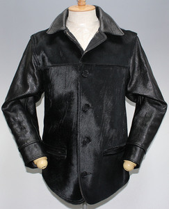 BLACK SIGN ブラックサイン Duce Coat 極美品 bsfj-15406B Silky Black size 40 / デュースコート / ハラコ×ホースハイド