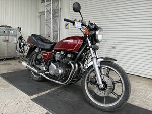 Z750FX2型 (KZ750E)赤46716 逆輸入旧車 オリジナル度は高いです!エンジン実働!現状販売.要整備修理/輸入新規.国内未登録/愛知県豊橋市/170S