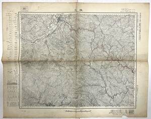 （刷物312）秩父 五万分一地形図東京13号 応急修正版 46×57 昭和35年 地理調査所