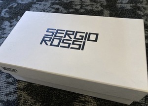SERGIO ROSSI 　空箱 　白 　約10.5×30×16.5cm ※布袋×2袋付き