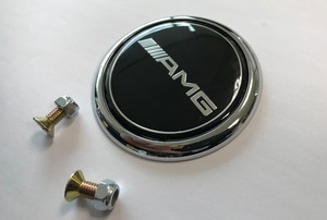 特価●メルセデスベンツ リアトランク用 AMG ブラックエンブレム/モノクロ/W210/W211/W212/W213/R230/R231/W463/W216/W220/W221/W222/CLK