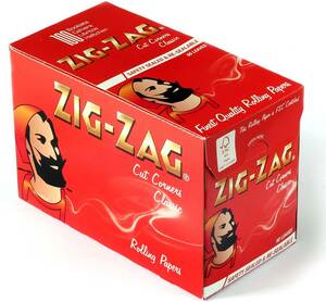 [最安保証&送料無料で匿名取引]ZIG ZAGペーパー レッド100個（50枚×100個）zigzagローリングペーパーZIG-ZAGジグザグ赤red paper