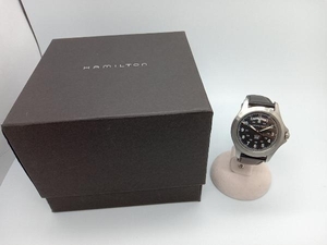 HAMILTON 腕時計 KHAKI KING H644510 ベルト非純正 ハミルトン 黒文字盤