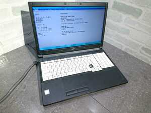 【ジャンク品】管F95 FUJITSU LIFEBOOK A577/TX CPU core i3-7100U Bios起動OK HDD無し、メモリー2GB、バッテリー有り