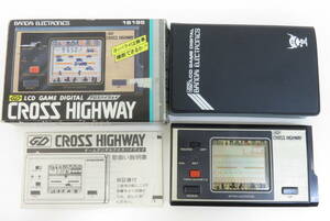 16720 上605-262　ゲーム デジタル　クロスハイウェイ　バンダイ BANDAI　CROSS HIGHWAY　昭和 レトロ　LCDゲーム　中古品　60