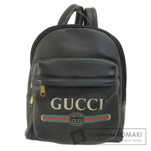 GUCCI グッチ 547834 ロゴプリント リュック・デイパック カーフ レディース 中古