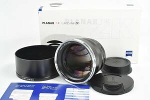 ★極美品★Carl Zeiss Planar プラナー 85mm F1.4 T* ZK PENTAX ペンタックスKマウント♪n65