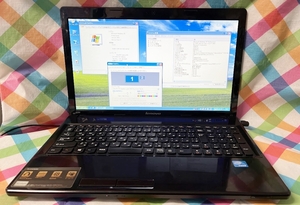 WindowsXP Lenovo G580 4GB/80GB/DVD/LAN ★動作良好・静穏
