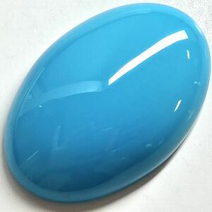 76ctUP!!☆天然トルコ石76.694ct☆A 約40.1×27.0mm ルース 裸石 宝石 ジュエリー jewerly ターコイズ turquoise 