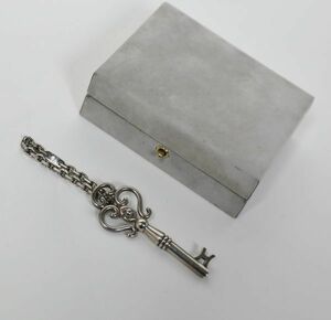 希少 HERMES エルメス 鍵モチーフ シルバー キーリング キーホルダー keyholder b6635