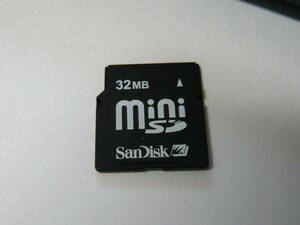 動作保証！SanDisk miniSDカード 32MB