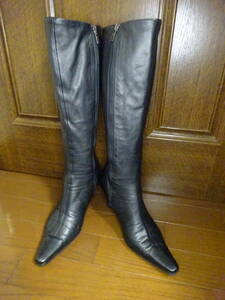 DIANA ダイアナ ロングブーツ LONG BOOTS 25cm 黒 ブラック