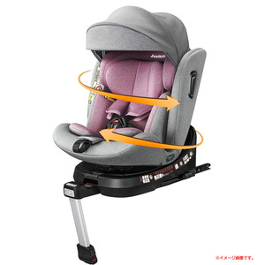 C5707YO ◆0420_1凹【アウトレット品】チャイルドシート ジュニアシート Jovikids 回転式 ISOFIX WD034 新生児～12歳頃未使用