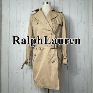 【良品】RalphLauren ラルフローレン トレンチコート ベージュ