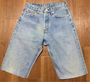 USA輸入★リーバイス Levi’s 590 W28 デニム ハーフパンツ★カットオフ ジーンズ