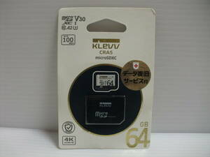 未開封品・未使用品　microSDXCカード 64GB　KLEVV　メモリーカード 　microSDカード