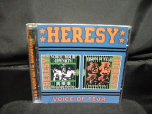 輸入盤2CD/HERESY/ヘレシー/VOICE OF FEAR/80年代UKハードコアパンクHARDCORE PUNKスラッシュTHRASH