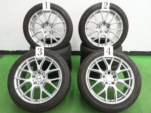 4本 RAYS HOMURA ホムラ 2×7AG 19インチ 8J+36 120 ラジアル ヨコハマ ブルーアース RV-02 245/45R19 レクサス LS 40系 BMW X3 F25 X4 F26