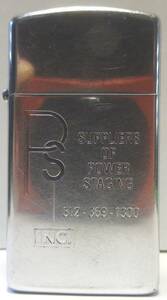 85年’SLIM ZIPPO PS INC　美品