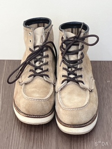 ★【美品】REDWING 8173 スエード 羽タグ 7 1/2インチ レッドウィング モックトゥ スウェード(メンテナンス完了品)(送料無料)