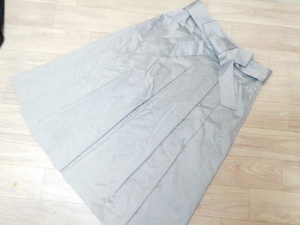 Q67 アンクライン ANNE KLEIN 未使用 リボンベルト付 ボックス スカート サイズ13号：大きいサイズ レディース