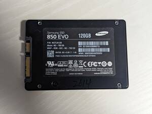 SAMSUNG SSD120GB【動作確認済み】2614　