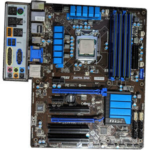 【中古】MSI ZH77A-G43(LGA1155) ＋ i7 3770、メモリ24GB(8GBx2＋4GBx2)セット